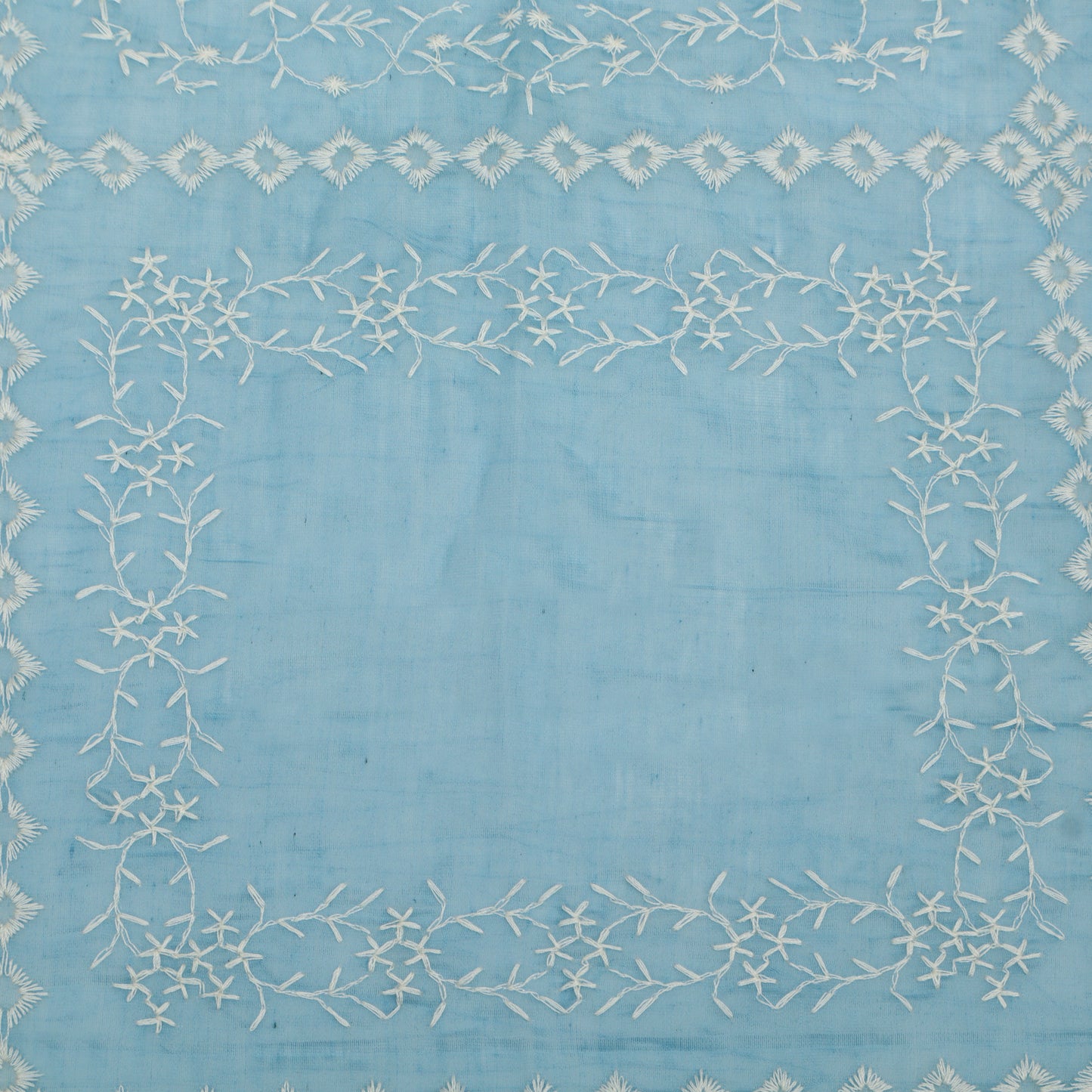 Mul Chanderi Embroidery Fabric