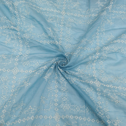 Mul Chanderi Embroidery Fabric