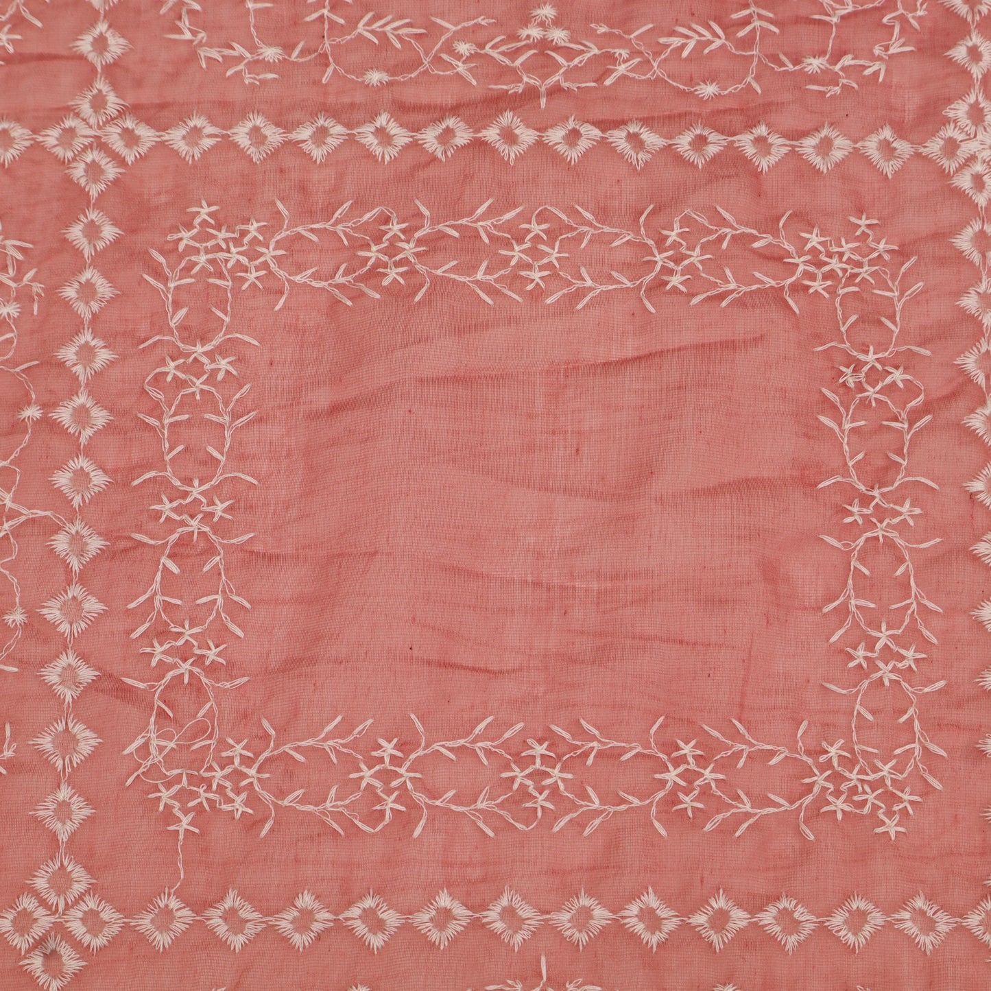 Mul Chanderi Embroidery Fabric