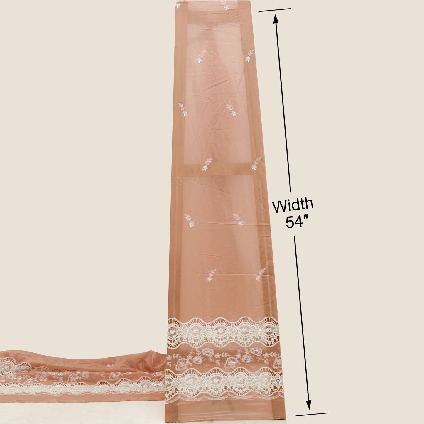 Chanderi Embroidery Fabric