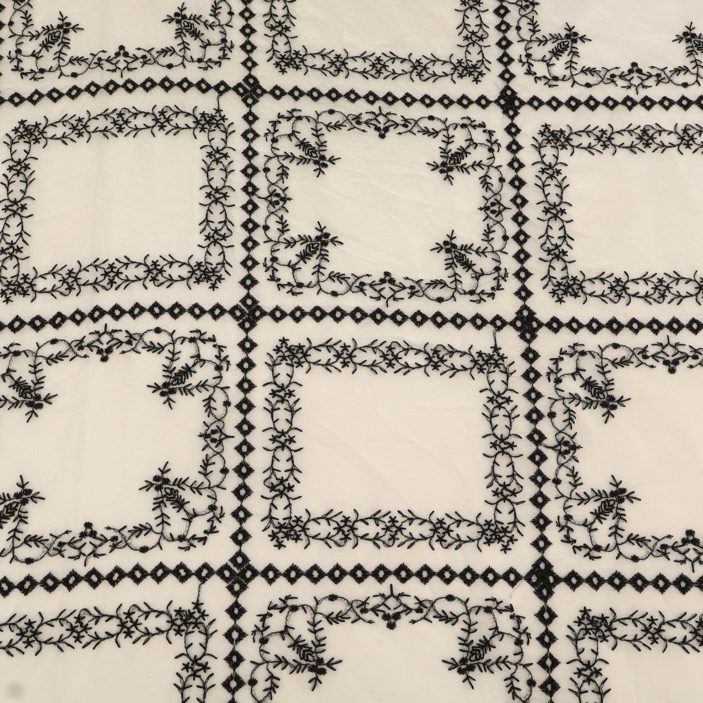 Mul Chanderi Embroidery Fabric
