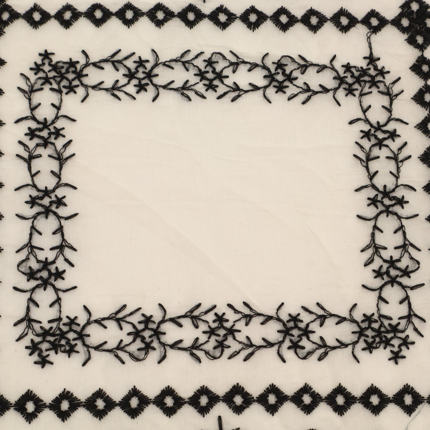 Mul Chanderi Embroidery Fabric