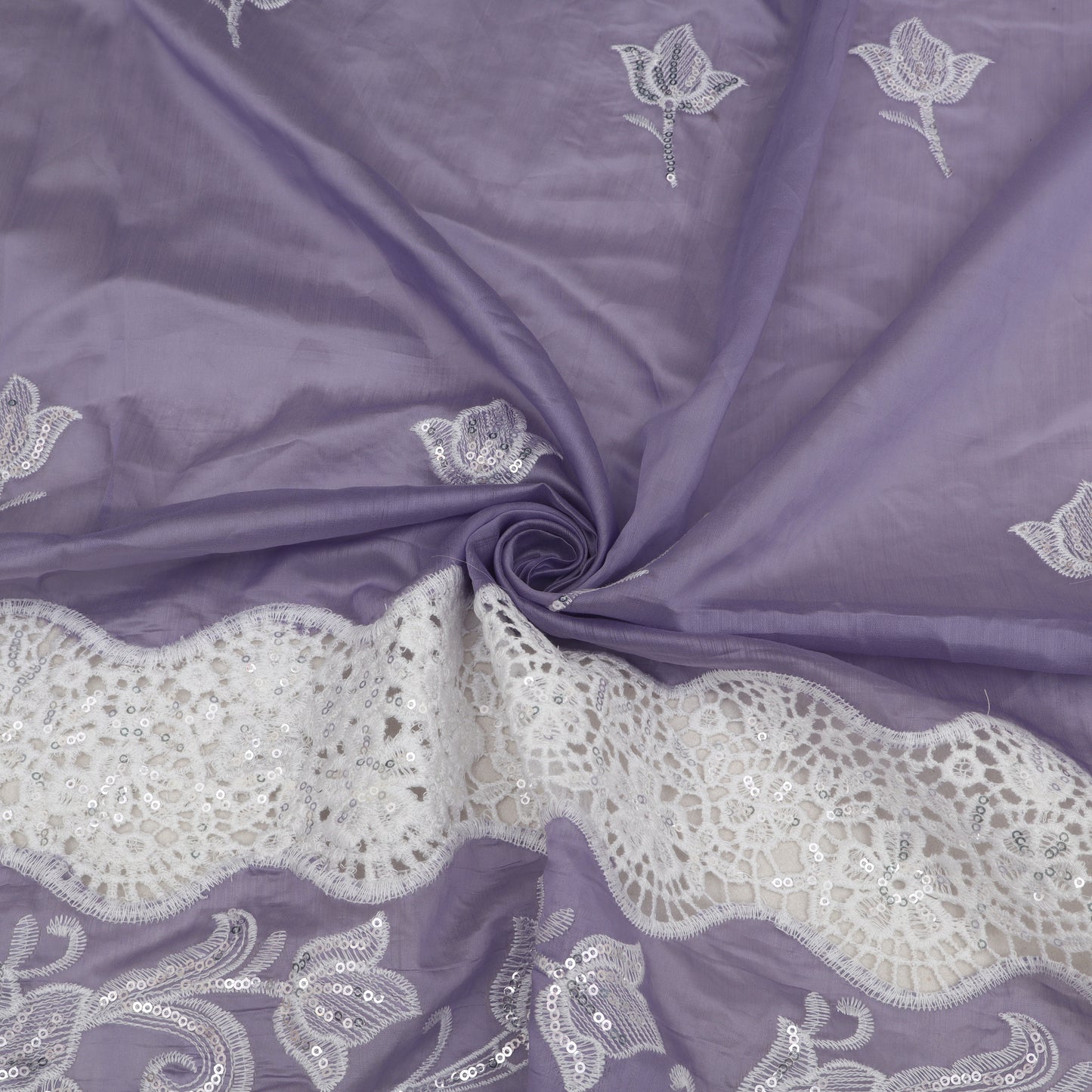 Chanderi Embroidery Fabric