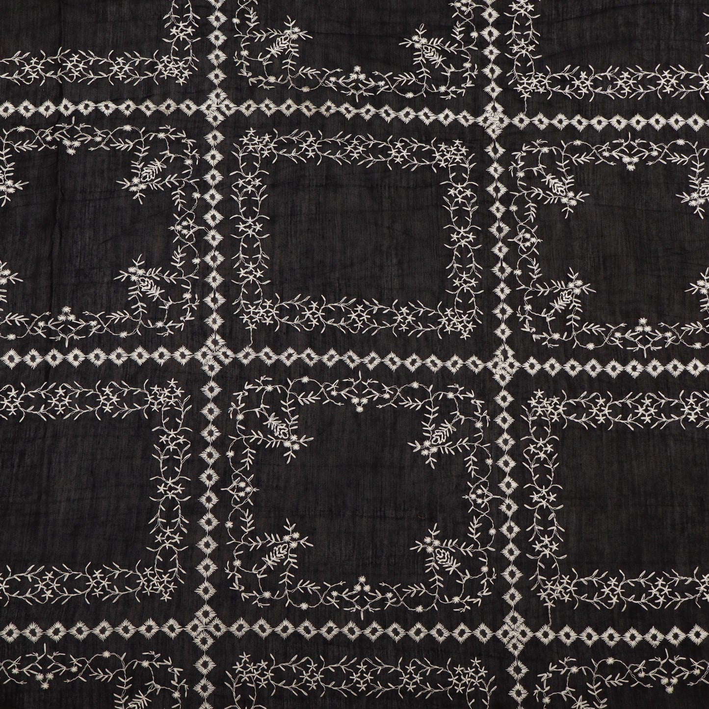 Mul Chanderi Embroidery Fabric