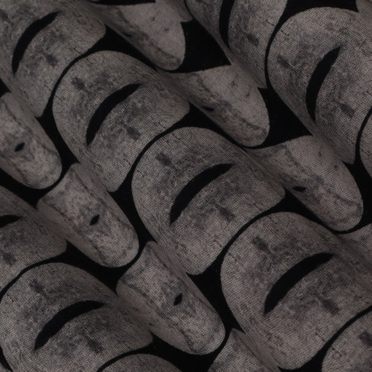 Colored Linen Print Fabric