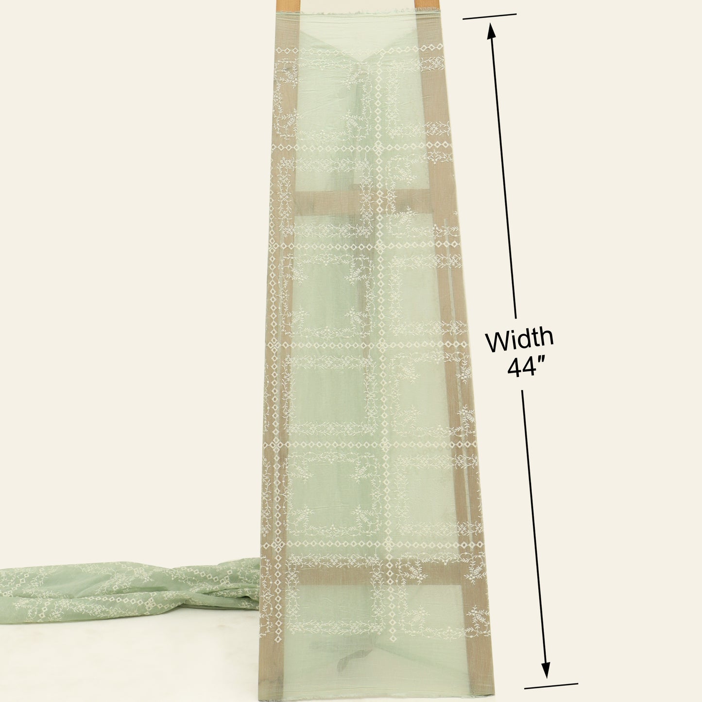 Mul Chanderi Embroidery Fabric