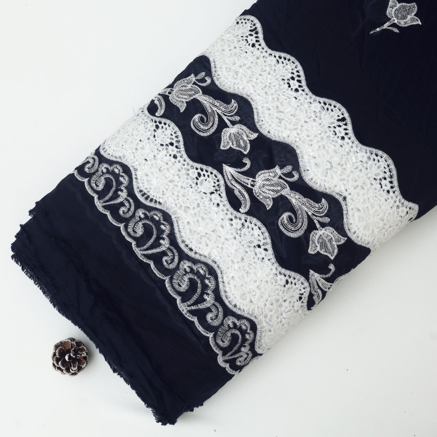 Chanderi Embroidery Fabric
