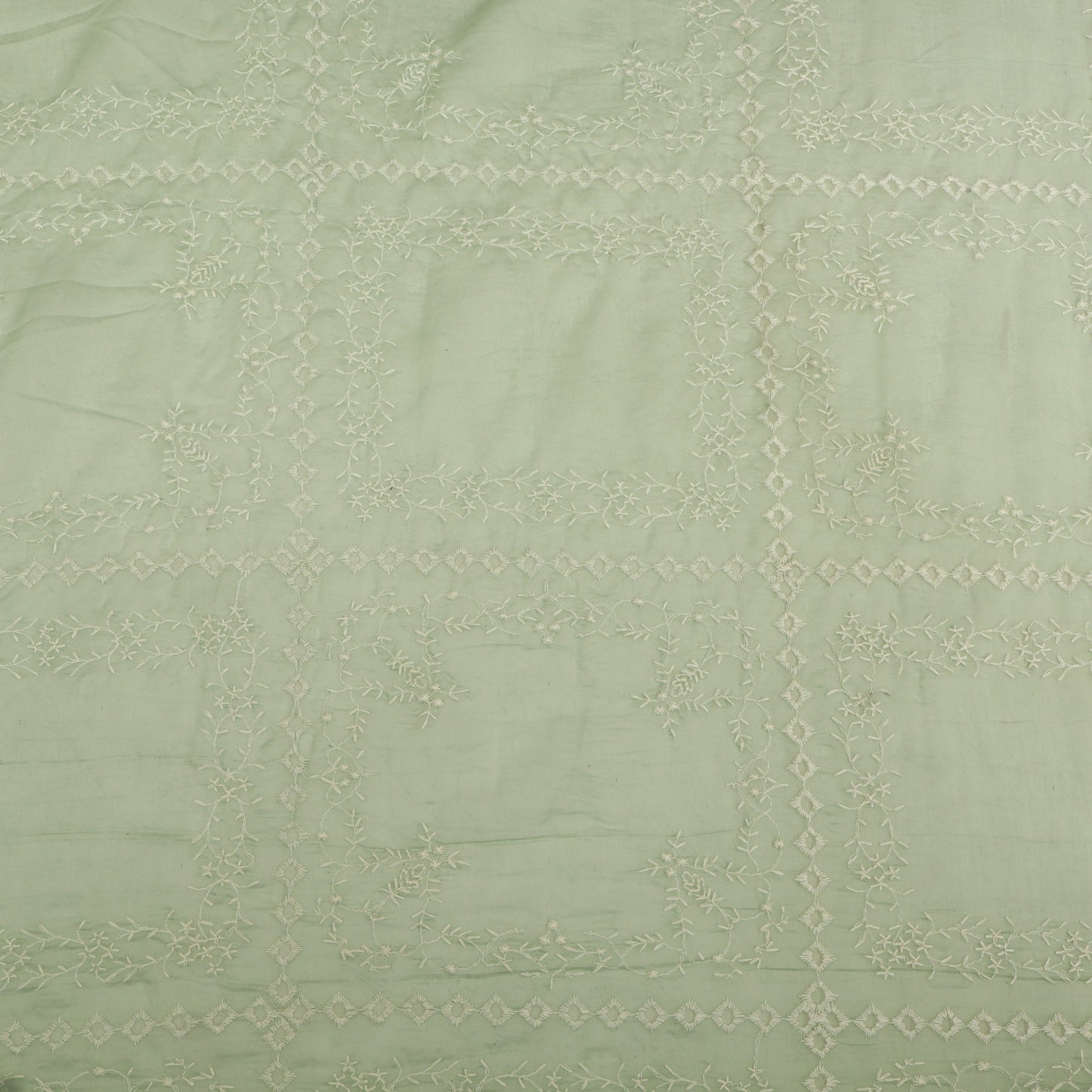 Mul Chanderi Embroidery Fabric