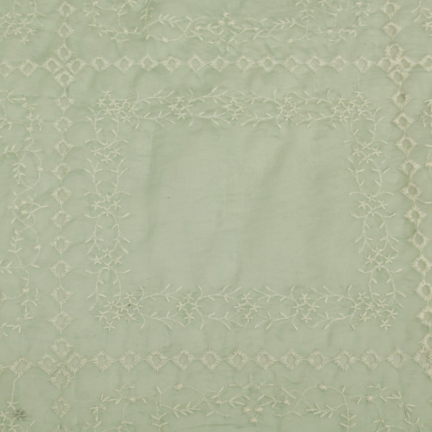 Mul Chanderi Embroidery Fabric