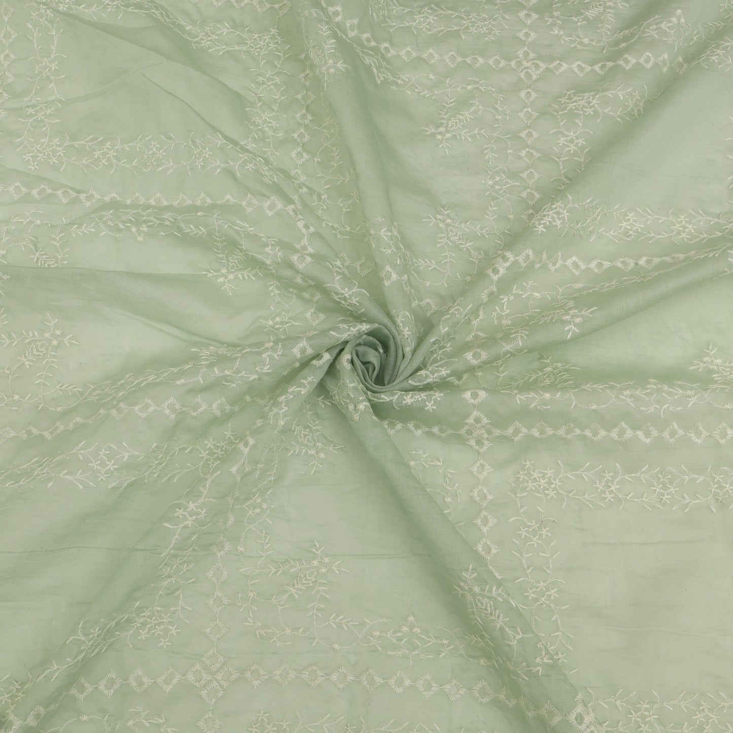 Mul Chanderi Embroidery Fabric