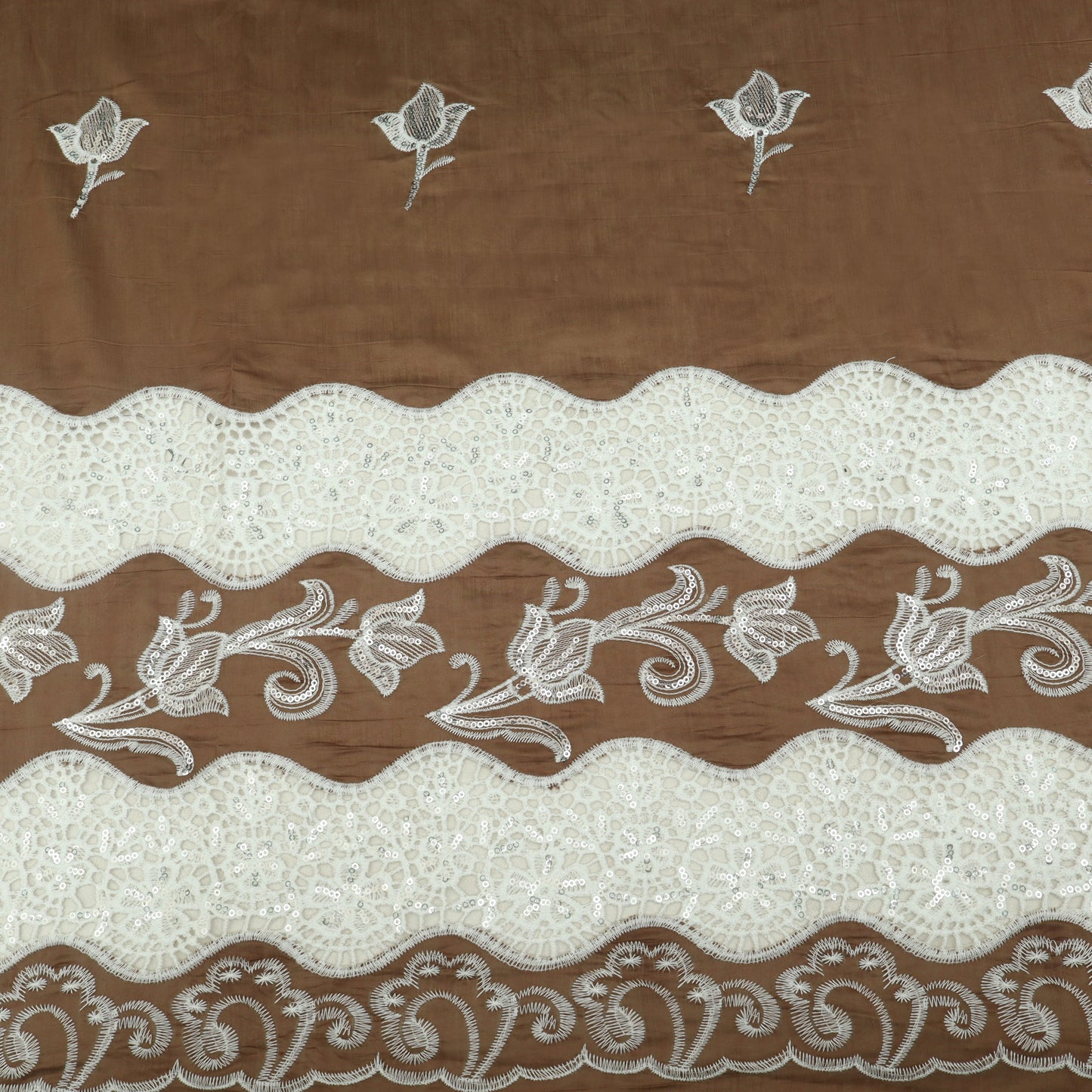 Chanderi Embroidery Fabric