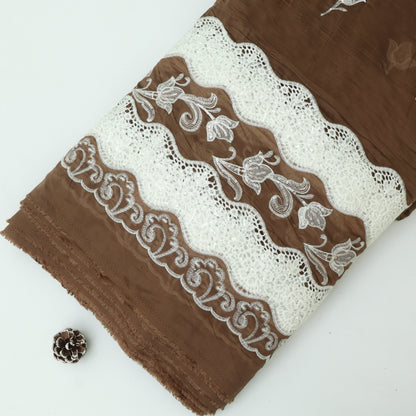Chanderi Embroidery Fabric