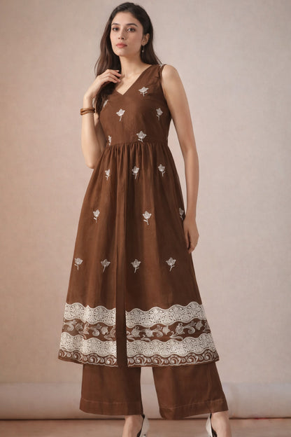 Chanderi Embroidery Fabric