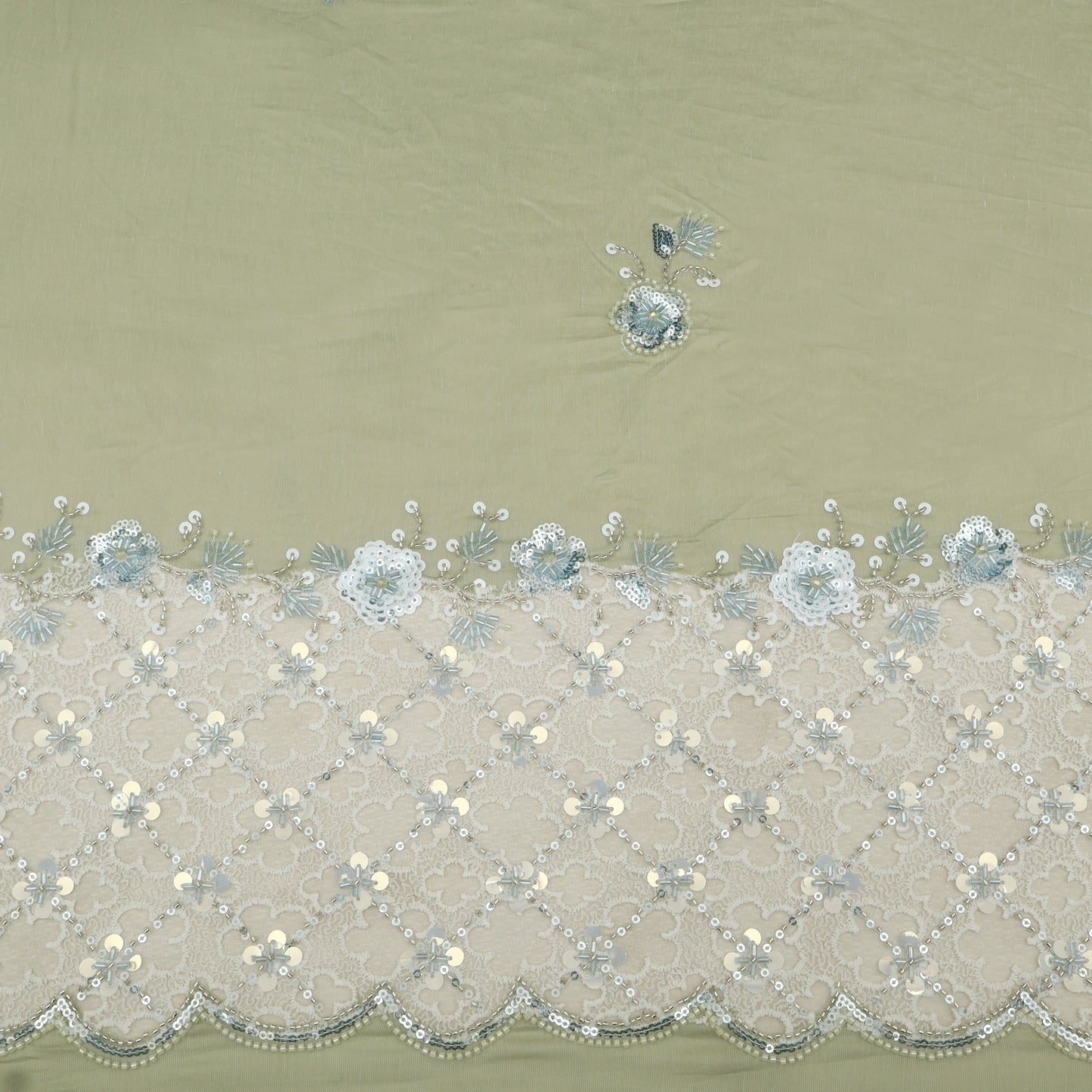 Chanderi Embroidery Fabric