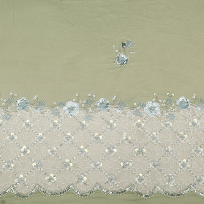 Chanderi Embroidery Fabric