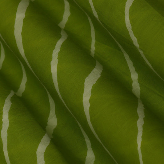 Colored Mulmul Discharge Print Fabric