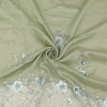 Chanderi Embroidery Fabric