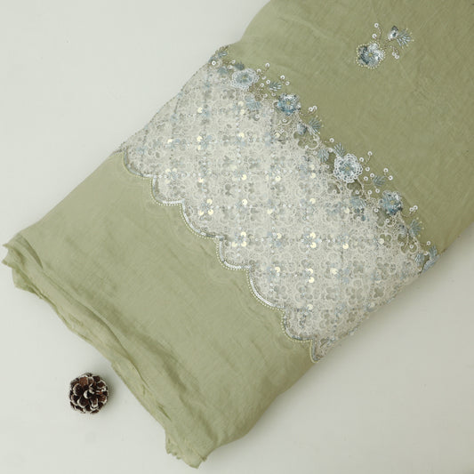 Chanderi Embroidery Fabric