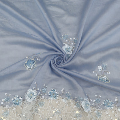 Chanderi Embroidery Fabric