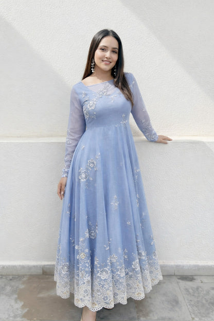 Chanderi Embroidery Fabric