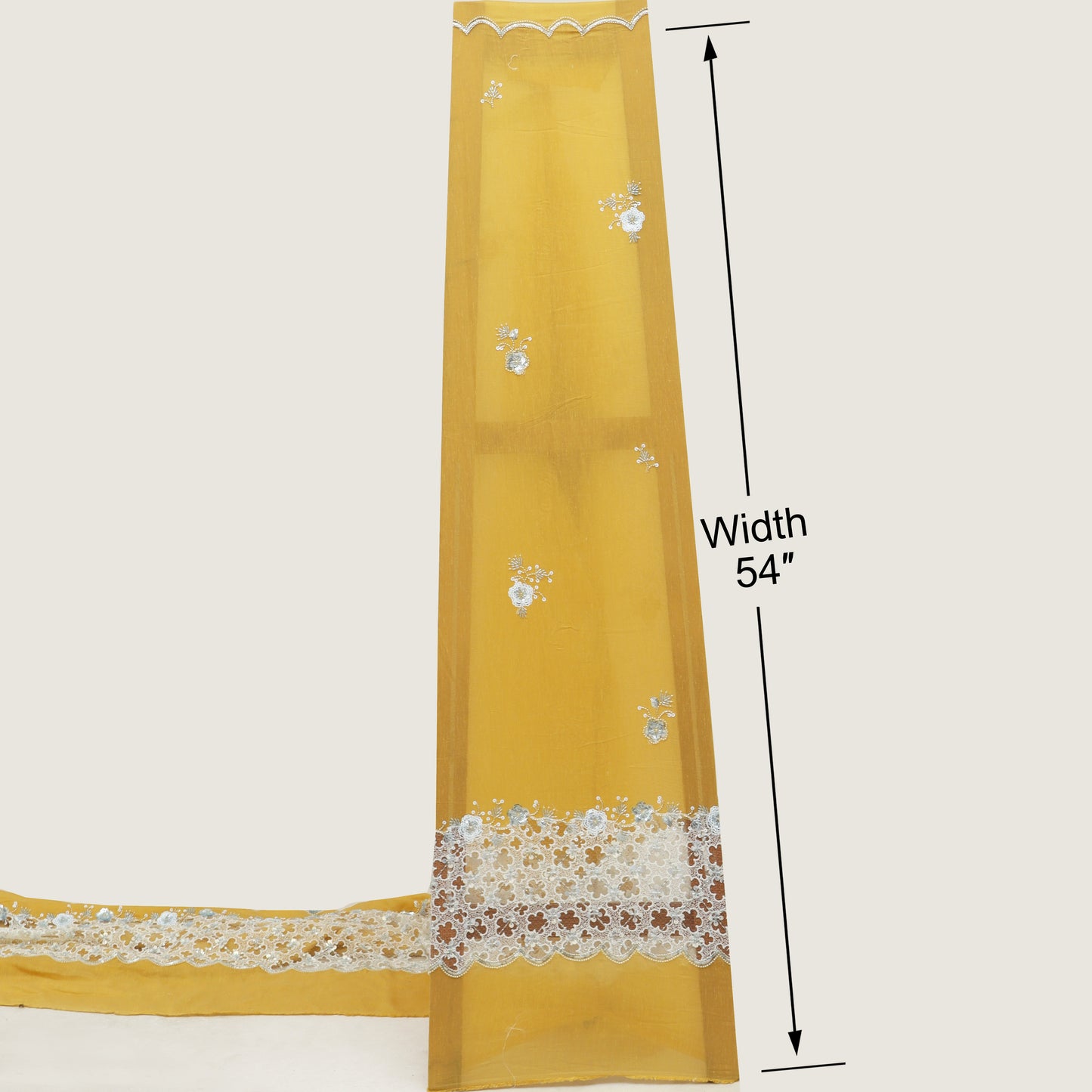 Chanderi Embroidery Fabric