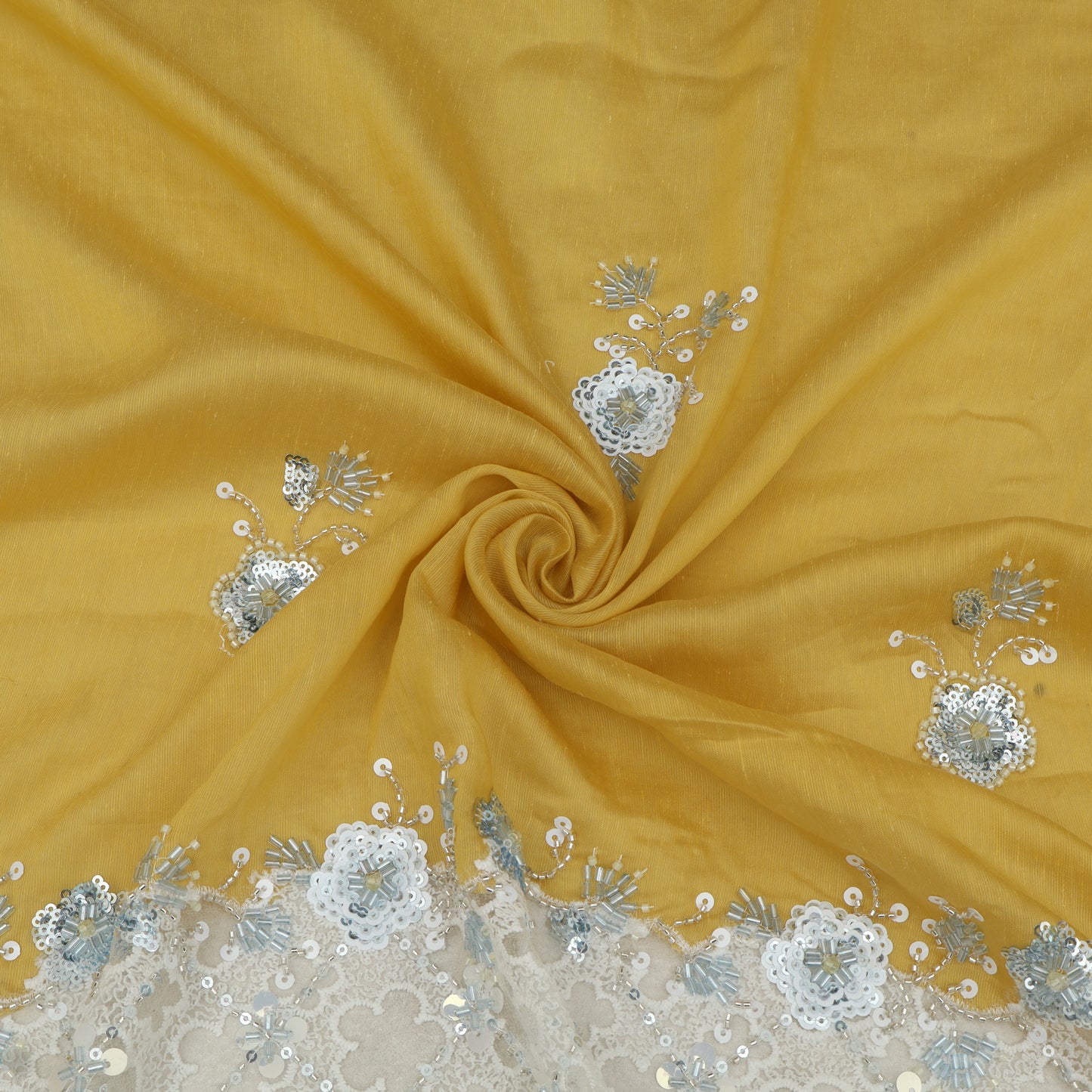 Chanderi Embroidery Fabric