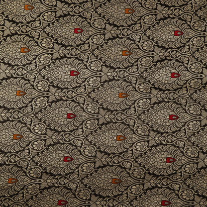 Black Color Brocade Fabric