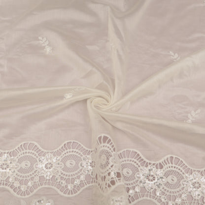 Chanderi Embroidery Fabric