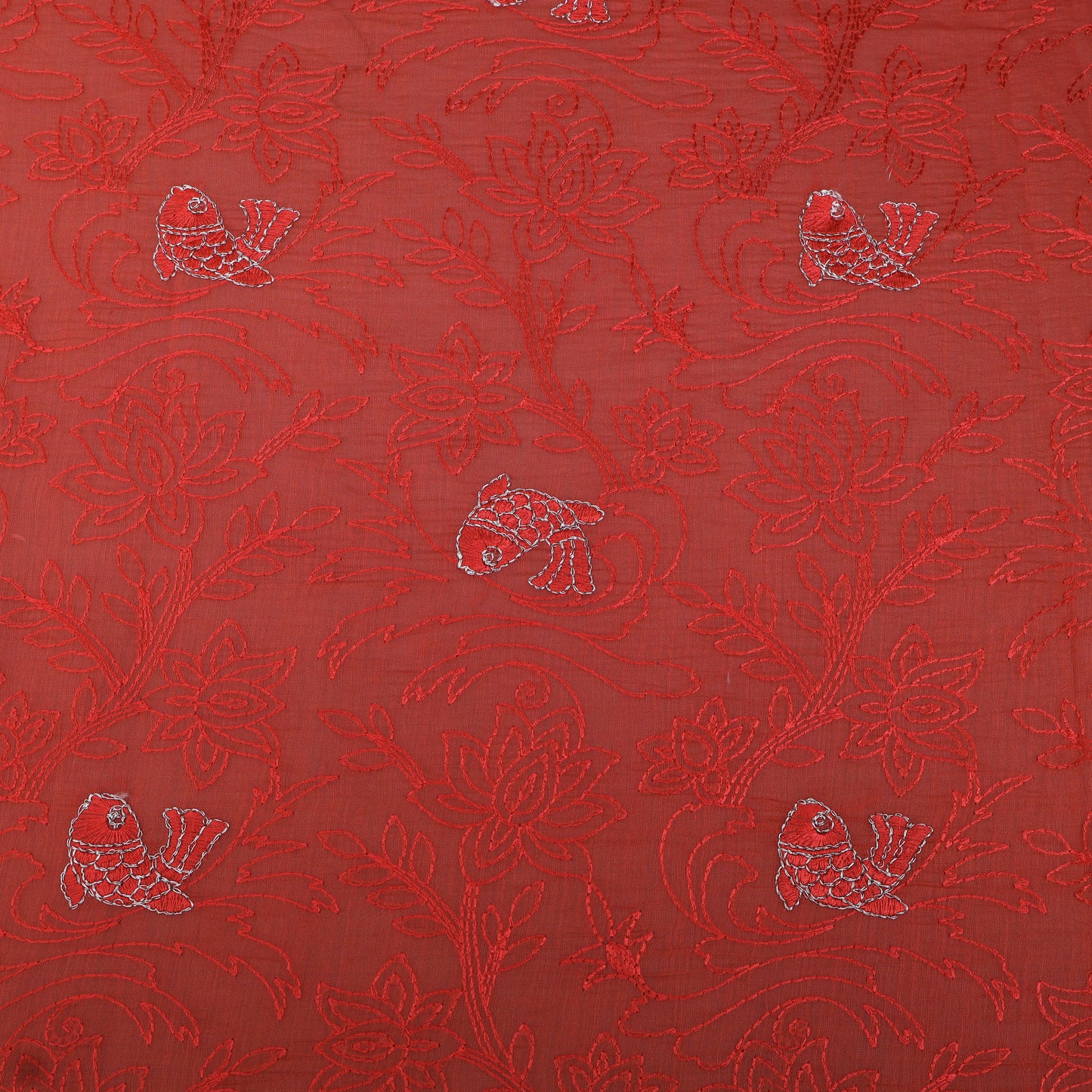 Chanderi Embroidery Fabric