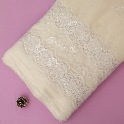 Chanderi Embroidery Fabric