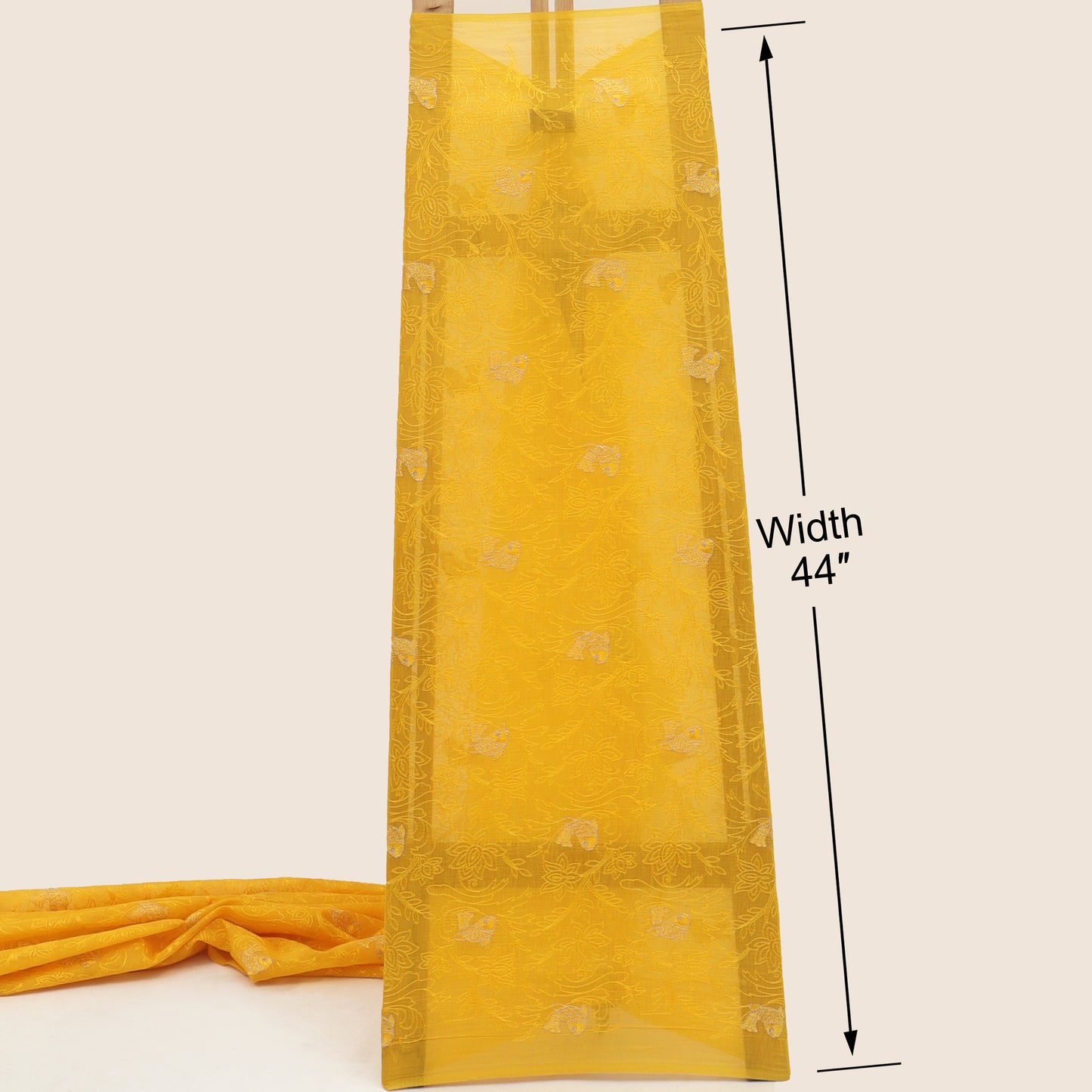 Chanderi Embroidery Fabric