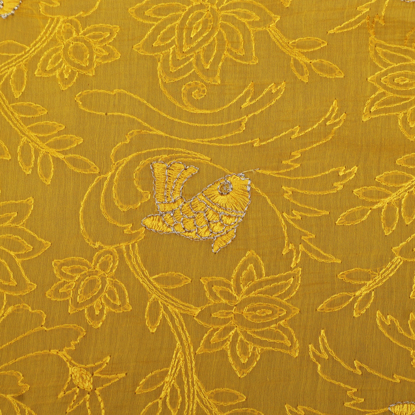 Chanderi Embroidery Fabric