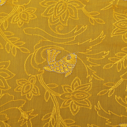 Chanderi Embroidery Fabric