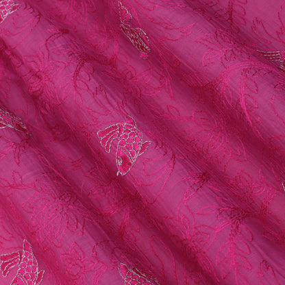 Chanderi Embroidery Fabric