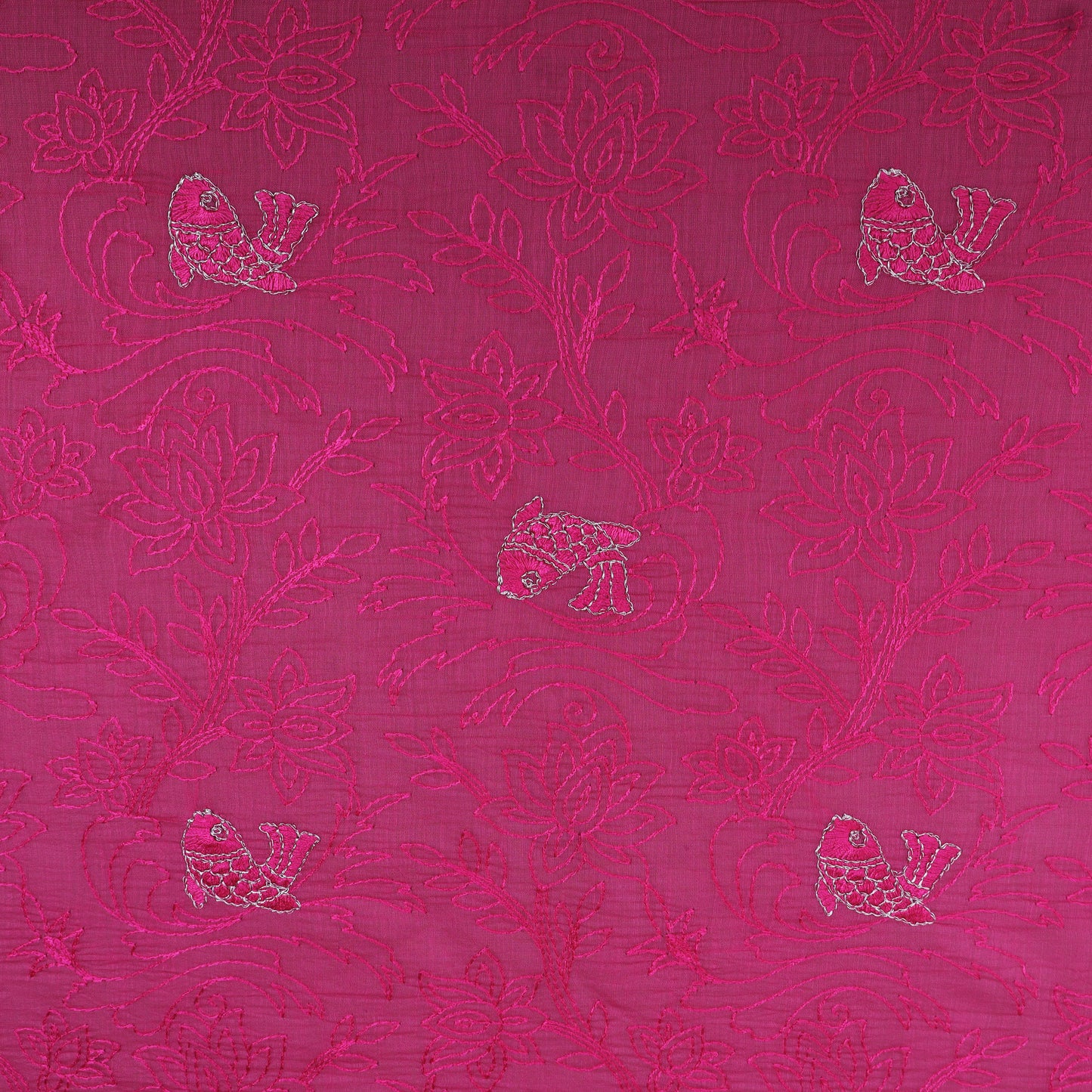 Chanderi Embroidery Fabric