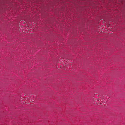 Chanderi Embroidery Fabric