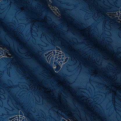 Chanderi Embroidery Fabric