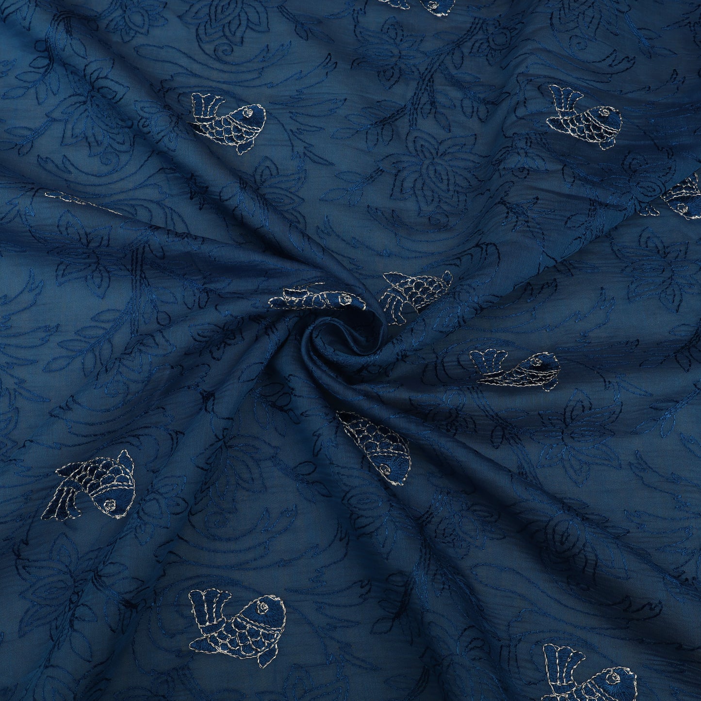 Chanderi Embroidery Fabric