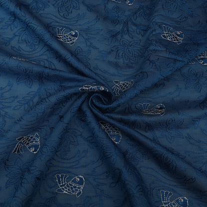 Chanderi Embroidery Fabric