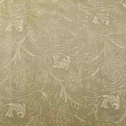 Chanderi Embroidery Fabric