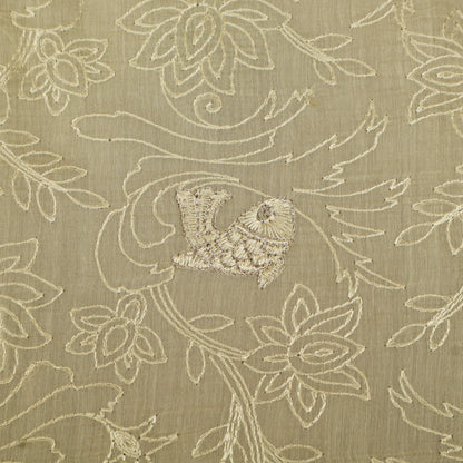 Chanderi Embroidery Fabric