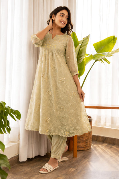 Chanderi Embroidery Fabric