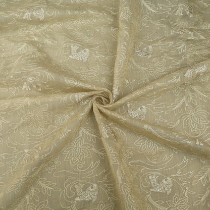 Chanderi Embroidery Fabric