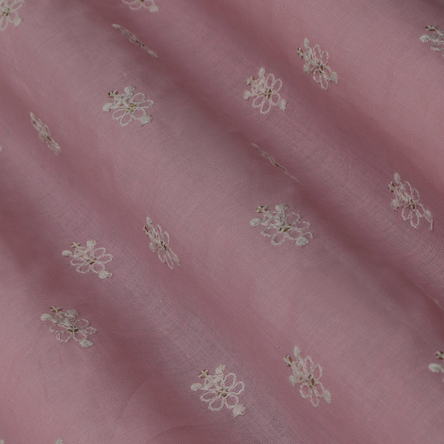 Colored Cotton Booti Fabric