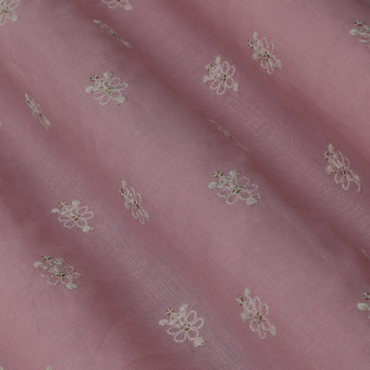 Colored Cotton Booti Fabric