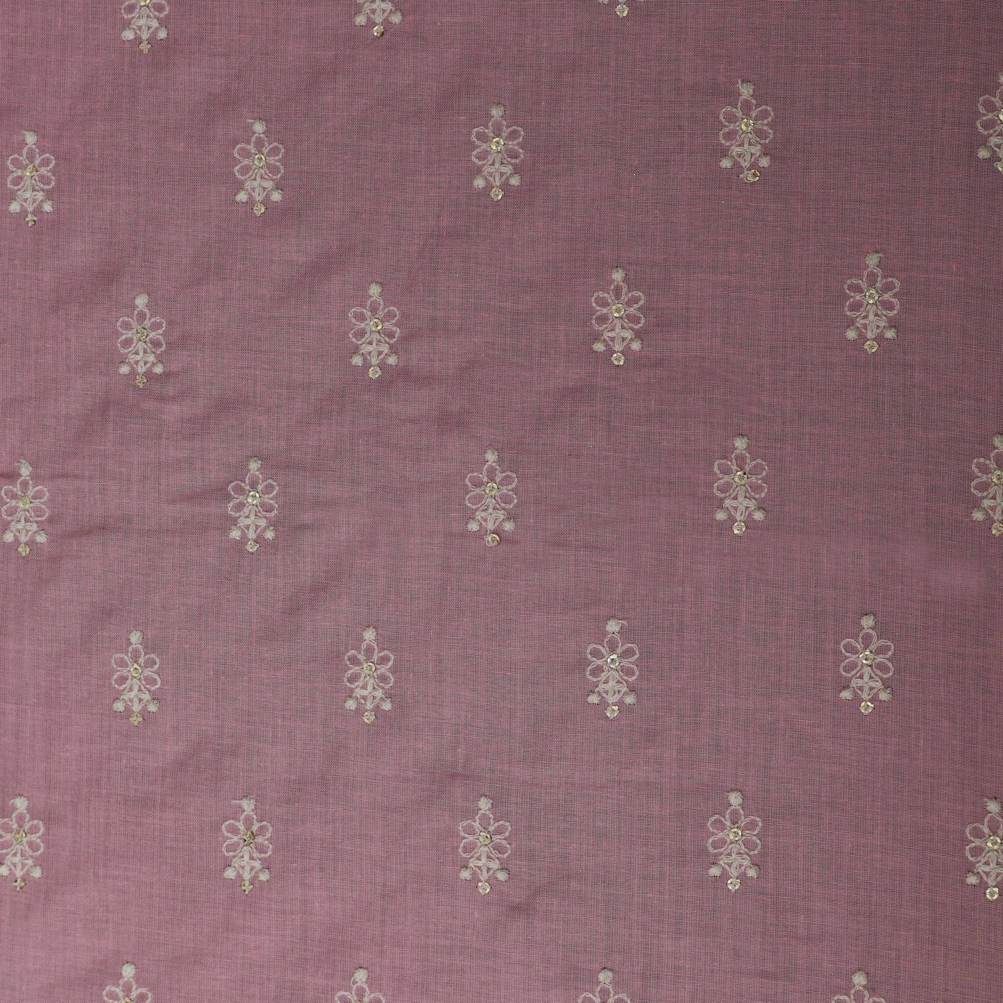 Colored Cotton Booti Fabric