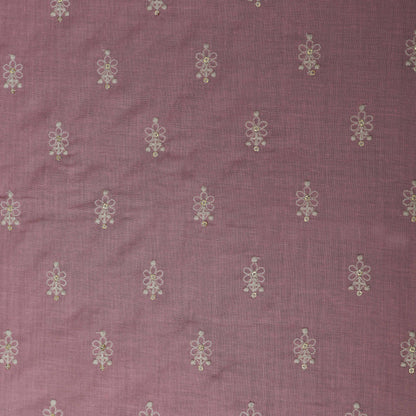 Colored Cotton Booti Fabric