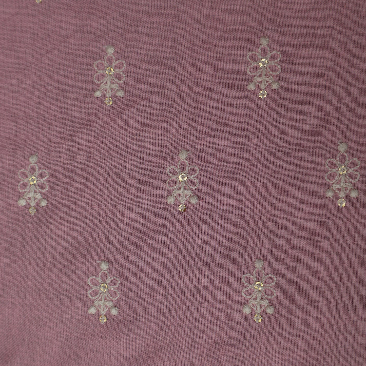 Colored Cotton Booti Fabric