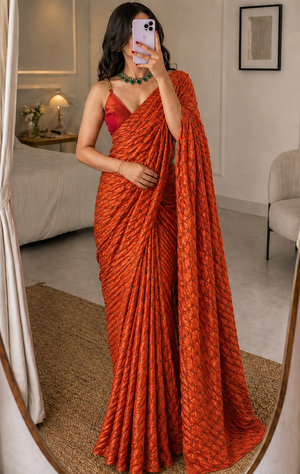 Bandhani Brocade Print Fabric