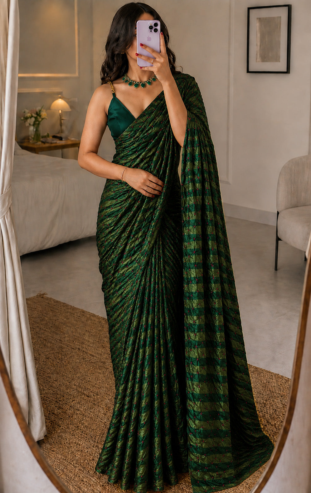 Bandhani Brocade Print Fabric